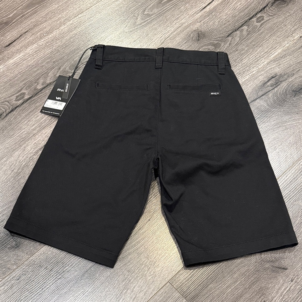 RVCA Kids Boys Weekend Fit Black Casual Shorts Summer Essential - Picture 3 of 6